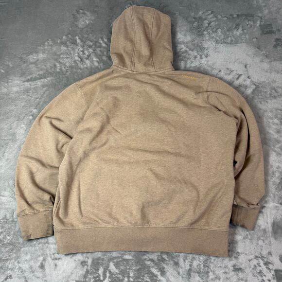 Ariat Rebar Graphic Hoodie Mens X-Large Dijon Fleece Sweater Workwear - Picture 2 of 8